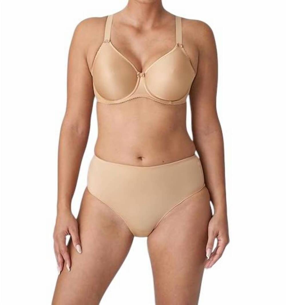 NEW PRIMADONNA satin seamless underwire bra in cognac